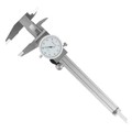 Fleming Supply Dial Calliper Stainless Steel Shock Proof Tool With Plastic Carry Case, 0-6 Inch Measuring Range 951377UOD
